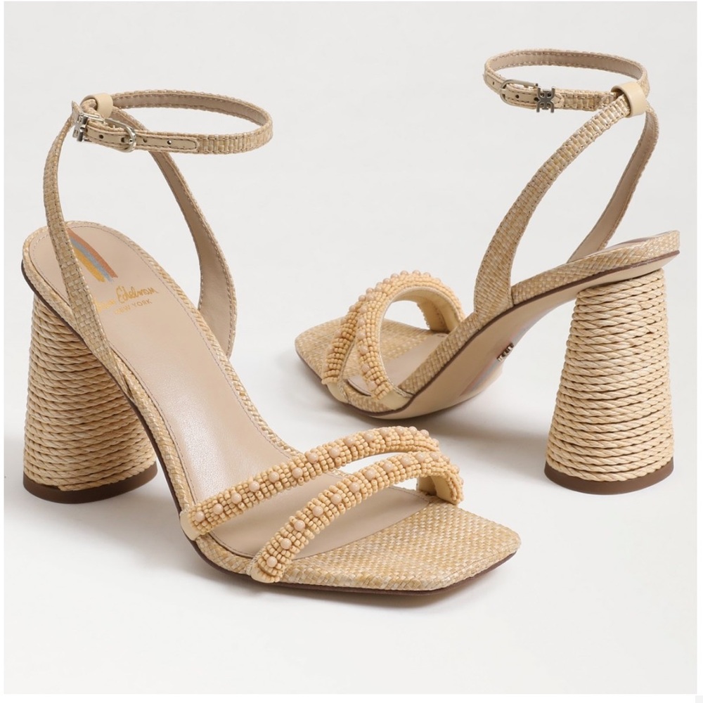 NWT Sam Edelman Kia Beads Block Sandal - Picture 2 of 14